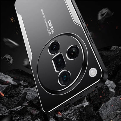 For Oppo Find X7 Ultra Phone Case Aluminium Alloy Back Cover Frosted Anti-Fingerprint