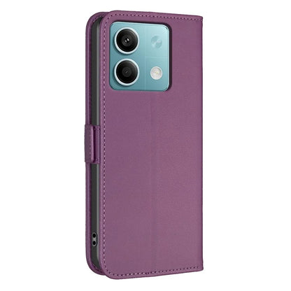 BINFEN COLOR BF31 For Xiaomi Redmi Note 13 4G Phone Case PU Leather Viewing Stand Cover