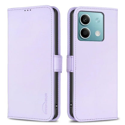 BINFEN COLOR BF31 For Xiaomi Redmi Note 13 4G Phone Case PU Leather Viewing Stand Cover