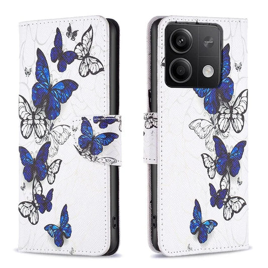 For Xiaomi Redmi Note 13 4G Phone Case Pattern Leather Flip Cover