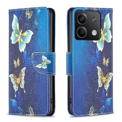 For Xiaomi Redmi Note 13 4G Phone Case Pattern Leather Flip Cover