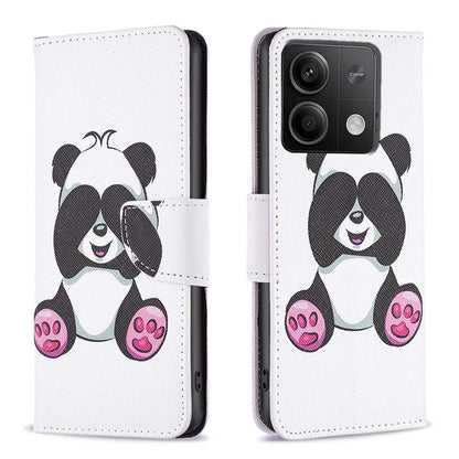 For Xiaomi Redmi Note 13 4G Phone Case Pattern Leather Flip Cover