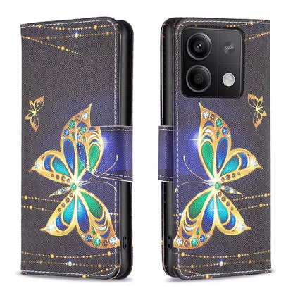 For Xiaomi Redmi Note 13 4G Phone Case Pattern Leather Flip Cover