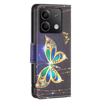 For Xiaomi Redmi Note 13 4G Phone Case Pattern Leather Flip Cover