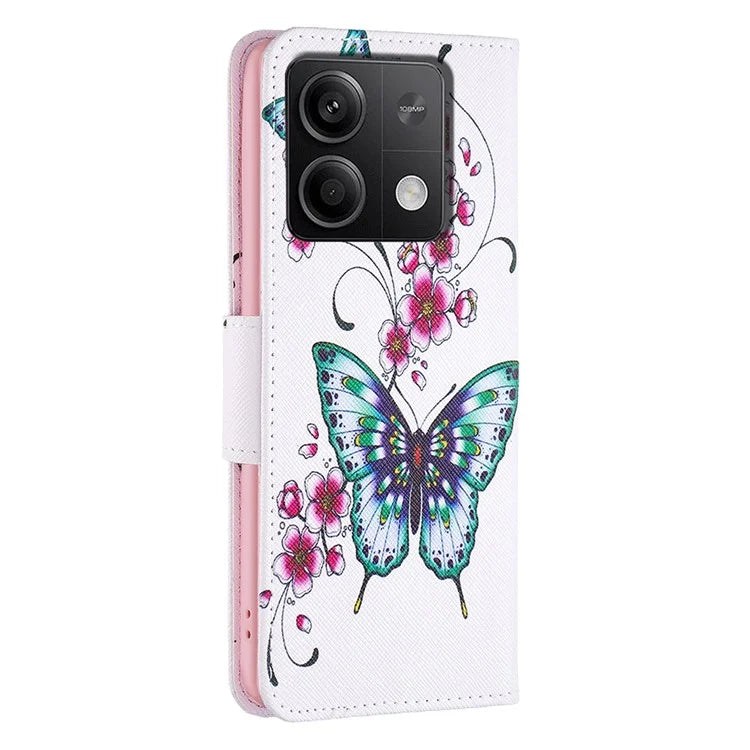 For Xiaomi Redmi Note 13 4G Phone Case Pattern Leather Flip Cover