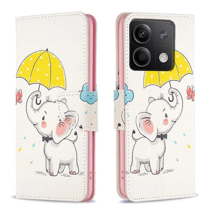 For Xiaomi Redmi Note 13 4G Phone Case Pattern Leather Flip Cover