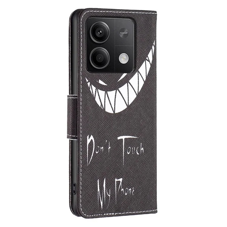 For Xiaomi Redmi Note 13 4G Pattern Leather Phone Case Wallet Cover