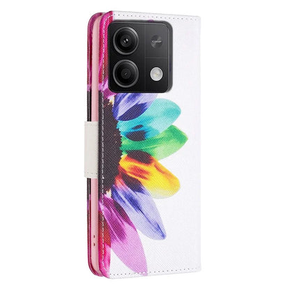 For Xiaomi Redmi Note 13 4G Pattern Leather Phone Case Wallet Cover