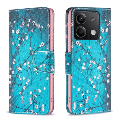 For Xiaomi Redmi Note 13 4G Pattern Leather Phone Case Wallet Cover