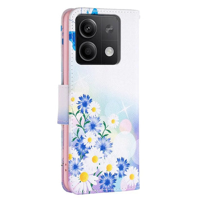 For Xiaomi Redmi Note 13 4G Pattern Leather Phone Case Wallet Cover