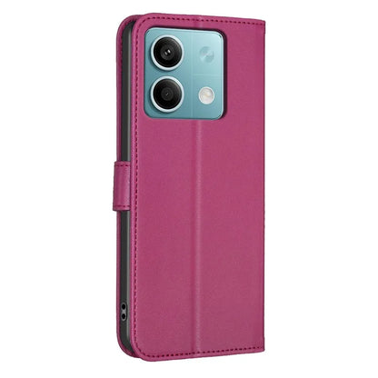 For Xiaomi Redmi Note 13 4G Clover Leather Case Folio Stand View Phone Cover