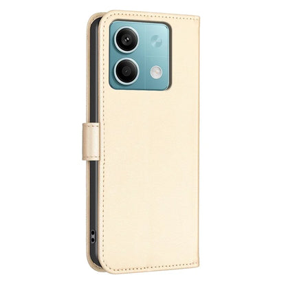 For Xiaomi Redmi Note 13 4G Clover Leather Case Folio Stand View Phone Cover