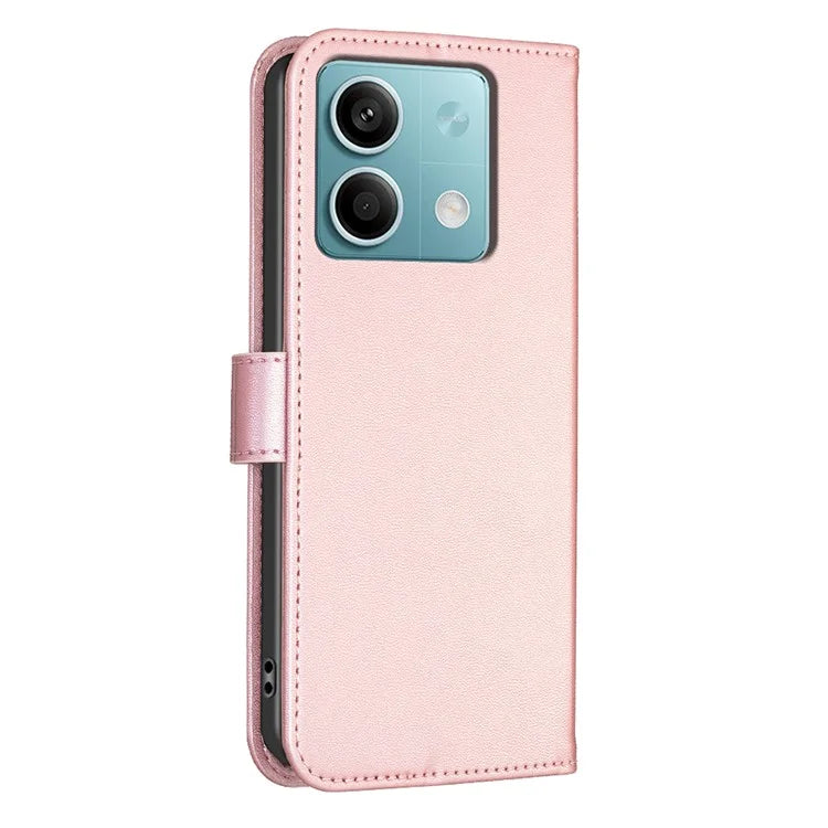 For Xiaomi Redmi Note 13 4G Clover Leather Case Folio Stand View Phone Cover