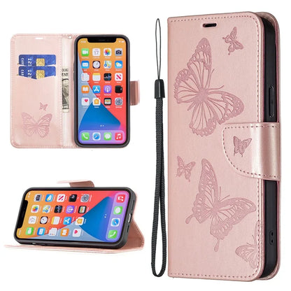 For Xiaomi Redmi Note 13 4G Case Butterfly Imprinted Stand Full Protection Phone Cover