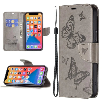 For Xiaomi Redmi Note 13 4G Case Butterfly Imprinted Stand Full Protection Phone Cover
