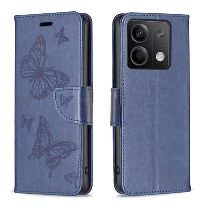 For Xiaomi Redmi Note 13 4G Case Butterfly Imprinted Stand Full Protection Phone Cover