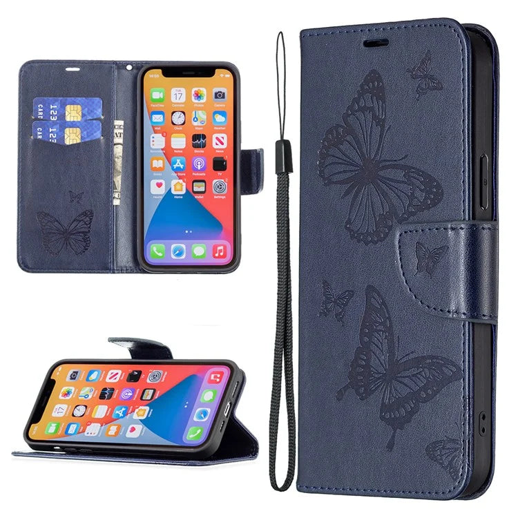 For Xiaomi Redmi Note 13 4G Case Butterfly Imprinted Stand Full Protection Phone Cover