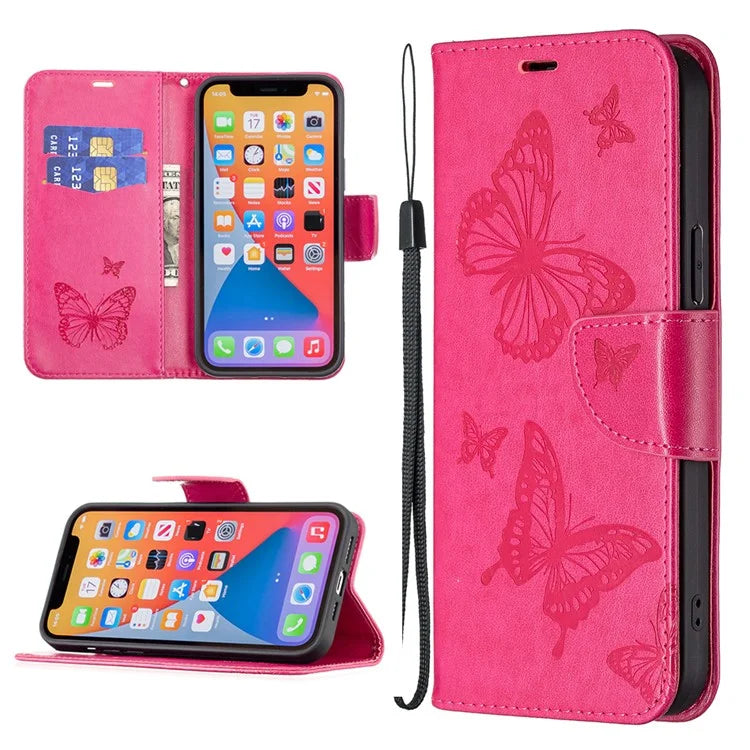 For Xiaomi Redmi Note 13 4G Case Butterfly Imprinted Stand Full Protection Phone Cover