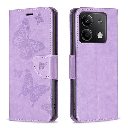 For Xiaomi Redmi Note 13 4G Case Butterfly Imprinted Stand Full Protection Phone Cover