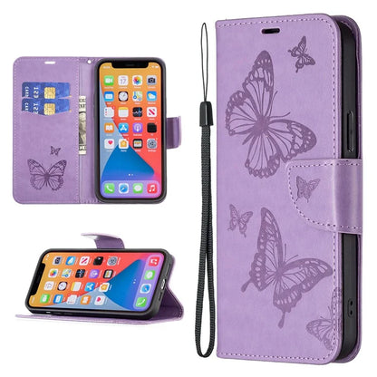 For Xiaomi Redmi Note 13 4G Case Butterfly Imprinted Stand Full Protection Phone Cover