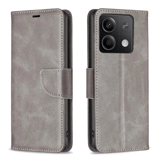 For Xiaomi Redmi Note 13 4G Case PU Leather Stand Wrist Strap Phone Cover