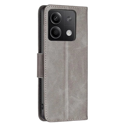 For Xiaomi Redmi Note 13 4G Case PU Leather Stand Wrist Strap Phone Cover