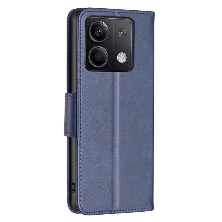 For Xiaomi Redmi Note 13 4G Case PU Leather Stand Wrist Strap Phone Cover
