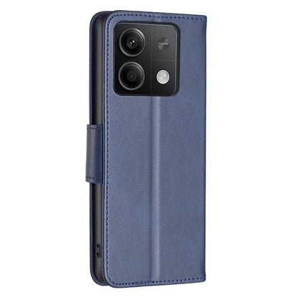 For Xiaomi Redmi Note 13 4G Case PU Leather Stand Wrist Strap Phone Cover