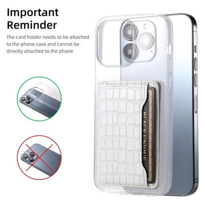 For iPhone 15 Pro Crocodile Texture Case Back Card Slots Kickstand Phone Cover