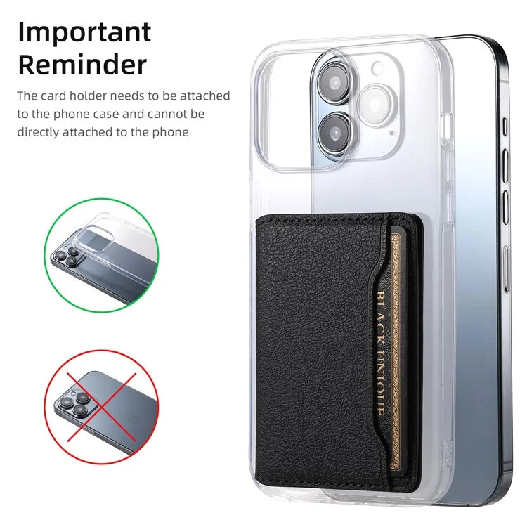 For iPhone 15 Pro Calf Texture Phone Case Card Slots Protective Cover