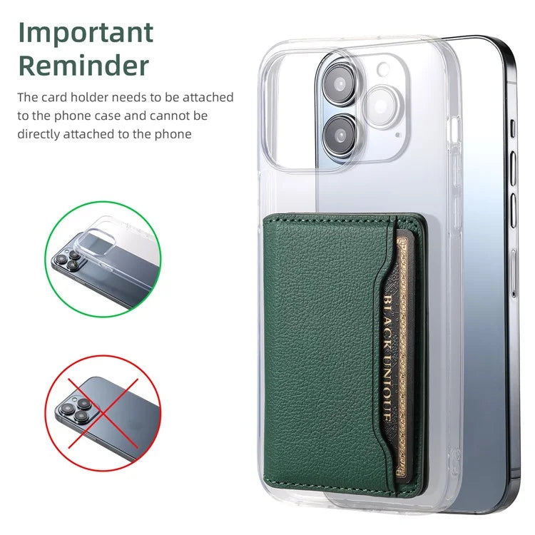 For iPhone 15 Pro Calf Texture Phone Case Card Slots Protective Cover