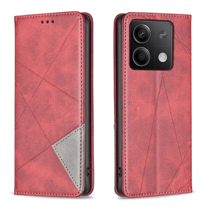 For Xiaomi Redmi Note 13 4G Leather Case with Card Slots Magnetic Closing