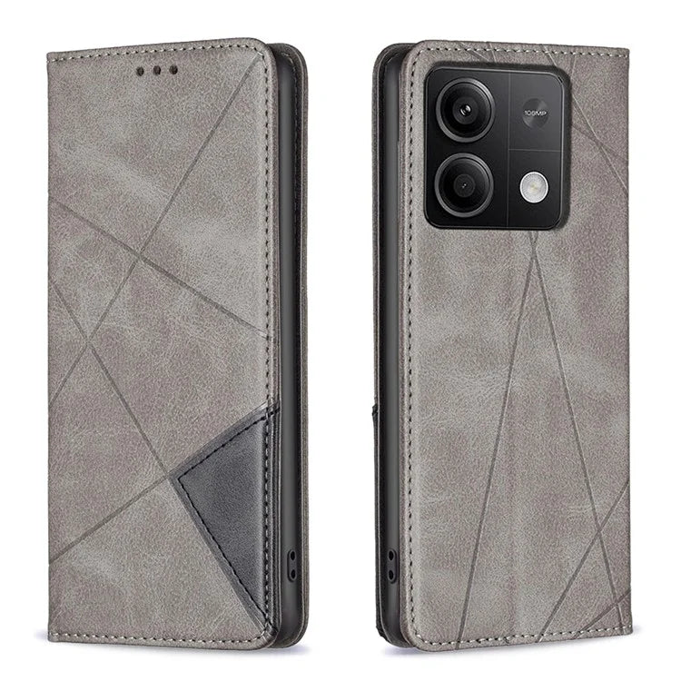 For Xiaomi Redmi Note 13 4G Leather Case with Card Slots Magnetic Closing