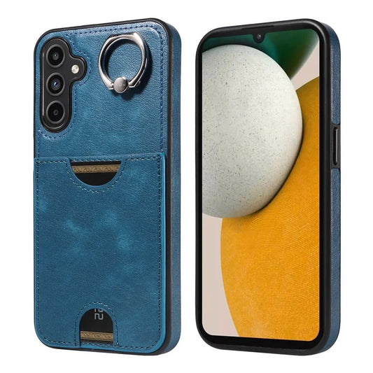 006 For Samsung Galaxy A15 4G  /  5G Case Kickstand Back Cover with Single Card Holder