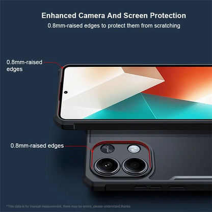 XUNDD For Xiaomi Redmi Note 13 4G Case Fall Protection TPU+Acrylic Smart Phone Cover