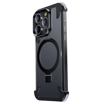 For iPhone 13 Pro Max Case Aluminium Alloy Frameless Kickstand Compatible with MagSafe