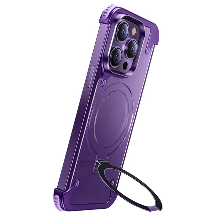 For iPhone 14 Pro Max Case Aluminium Alloy Airbag Shockproof Cover Compatible with MagSafe