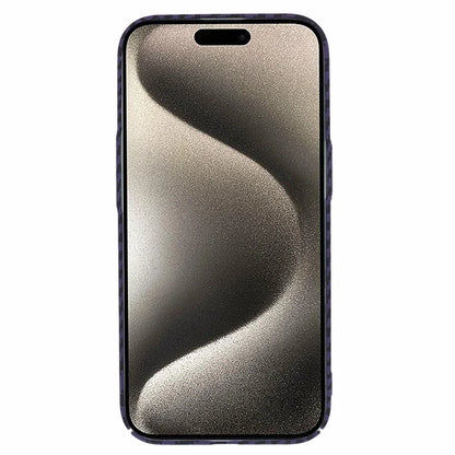 For iPhone 15 PC Phone Case Carbon Fiber Texture Protective Phone Cover
