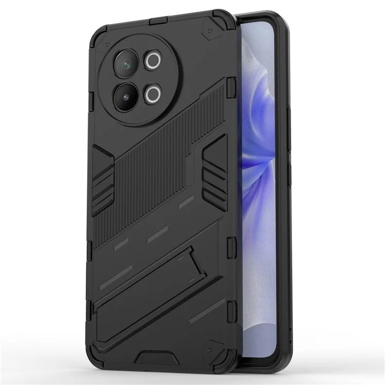 TPU+PC Phone Case for vivo S18e 5G Hidden Kickstand Back Cover