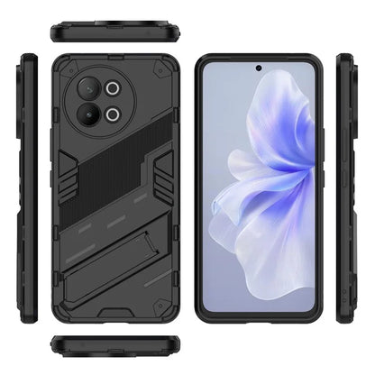 TPU+PC Phone Case for vivo S18e 5G Hidden Kickstand Back Cover