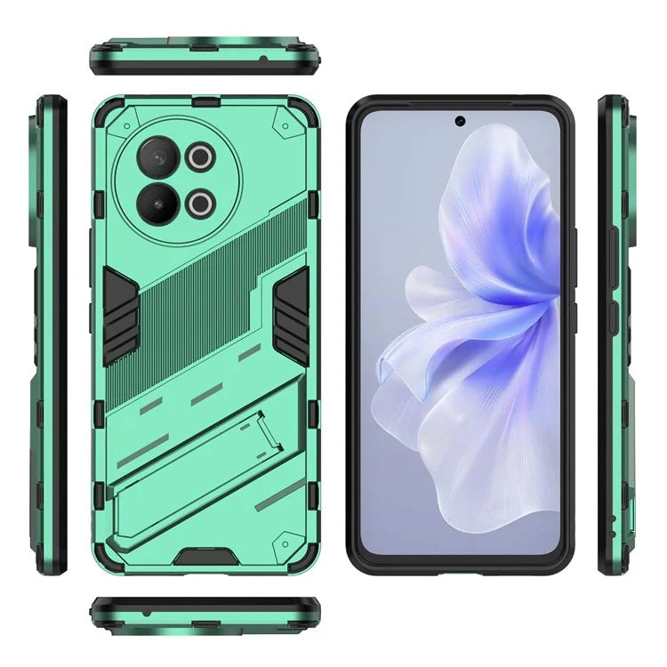 TPU+PC Phone Case for vivo S18e 5G Hidden Kickstand Back Cover