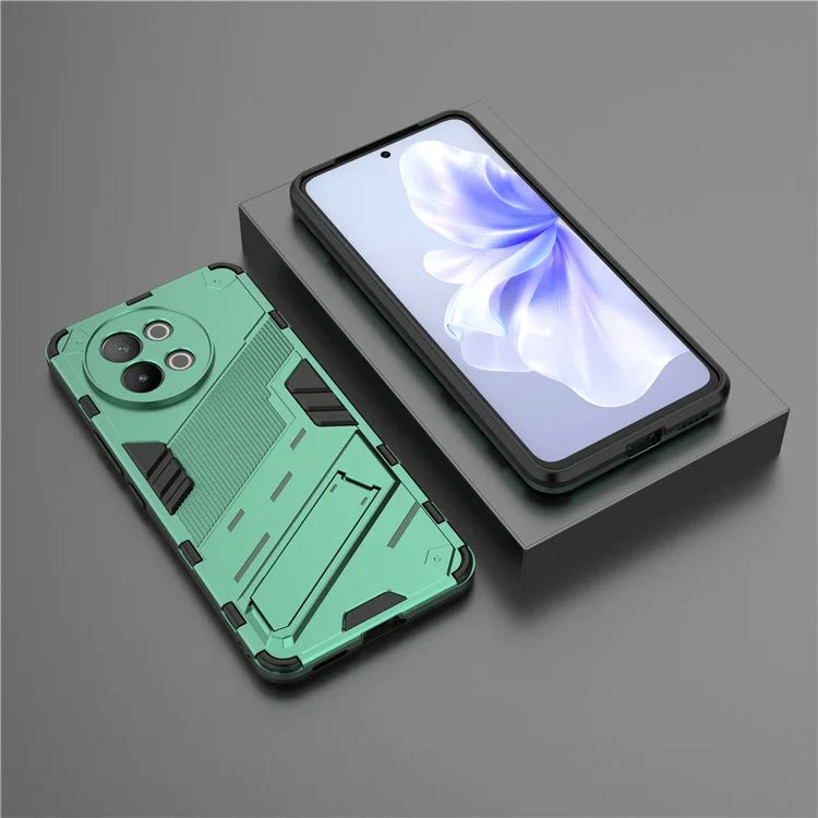 TPU+PC Phone Case for vivo S18e 5G Hidden Kickstand Back Cover