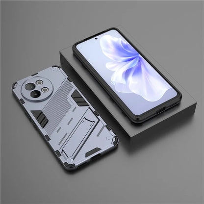 TPU+PC Phone Case for vivo S18e 5G Hidden Kickstand Back Cover