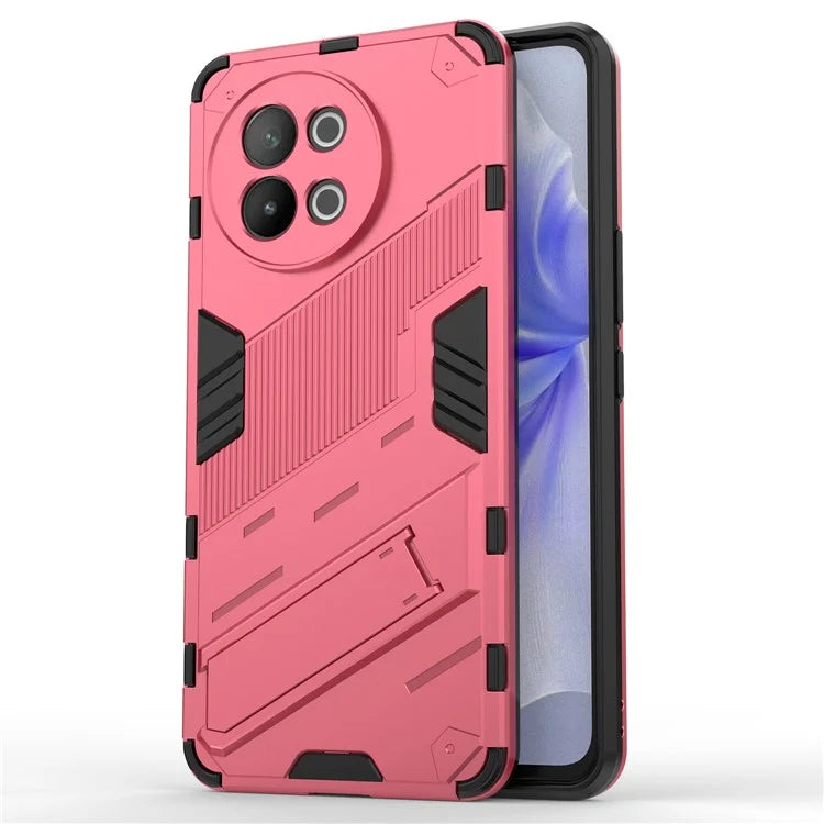 TPU+PC Phone Case for vivo S18e 5G Hidden Kickstand Back Cover