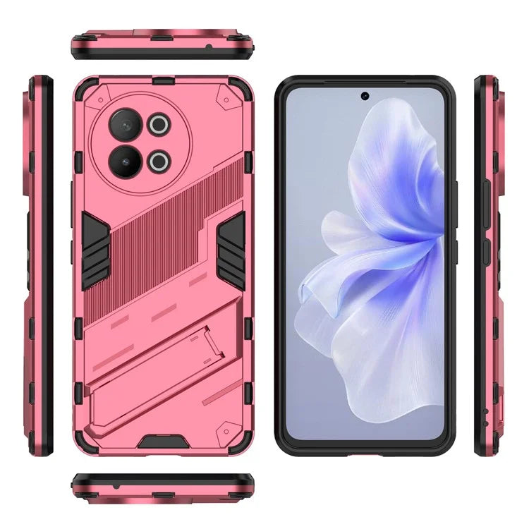 TPU+PC Phone Case for vivo S18e 5G Hidden Kickstand Back Cover