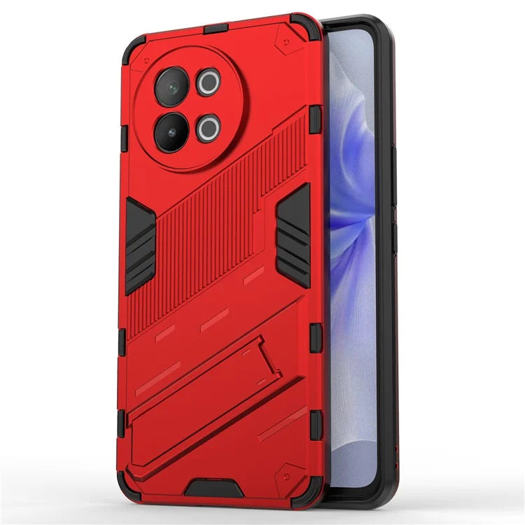 TPU+PC Phone Case for vivo S18e 5G Hidden Kickstand Back Cover