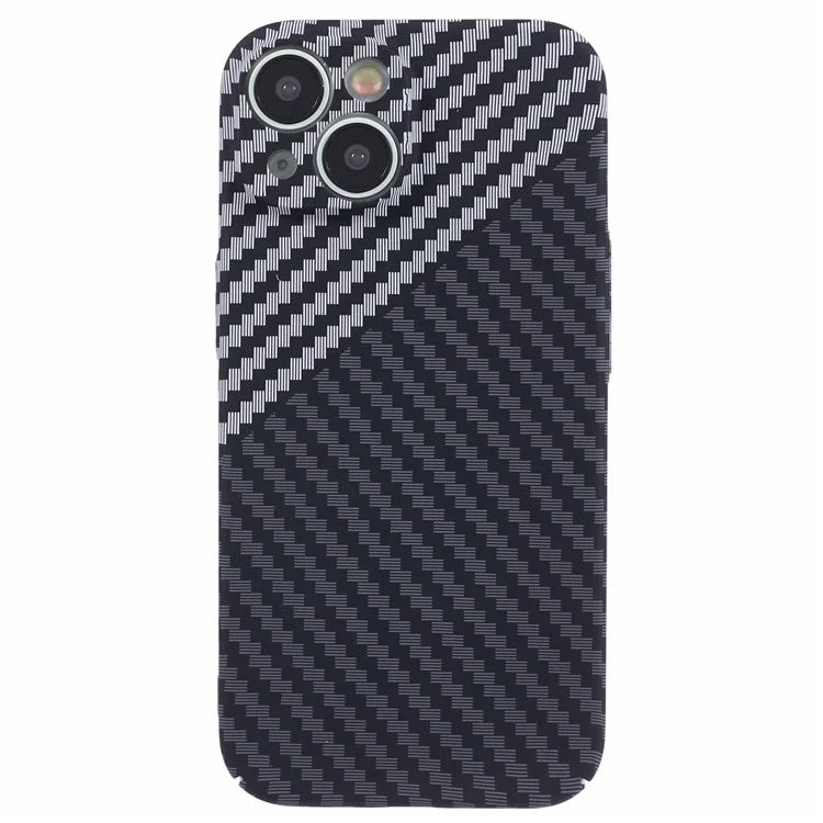 Hard PC Case for iPhone 13 Phone Cover Carbon Fiber Texture Splicing Color
