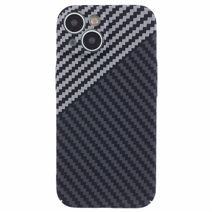 Hard PC Case for iPhone 13 Phone Cover Carbon Fiber Texture Splicing Color