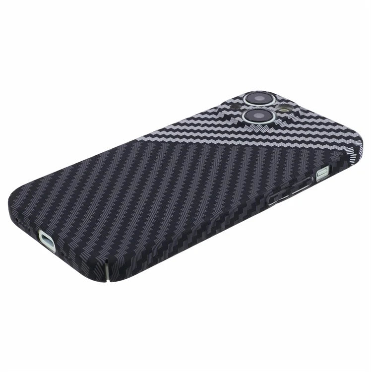 Hard PC Case for iPhone 13 Phone Cover Carbon Fiber Texture Splicing Color