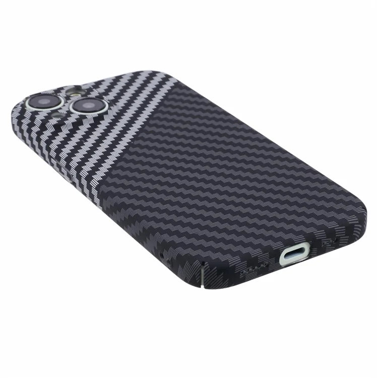 Hard PC Case for iPhone 13 Phone Cover Carbon Fiber Texture Splicing Color